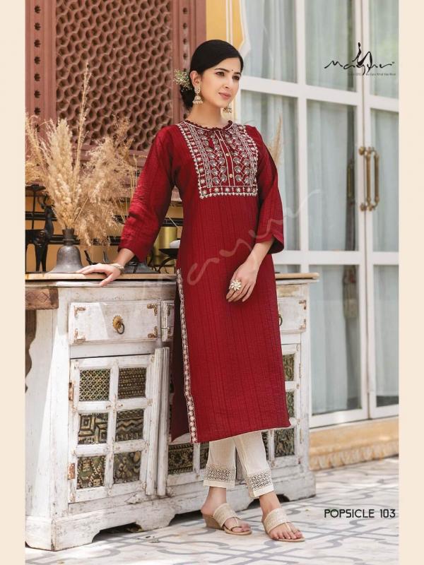 Mayur Popsicle Fancy Wear Viscose Designer Kurti Collection